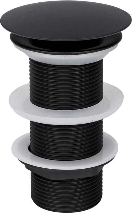 Differnz Afvoerplug Mat Zwart - Always Open Mix & Match - Maat: L - Ã˜ 72 mm