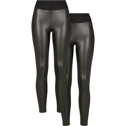 Legging met hoge taille van imitatieleer voor dames Urban Classics (x2)