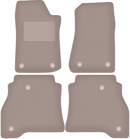 Beige velours vloermatten voor: Jeep Gladiator 0 (2019-)
