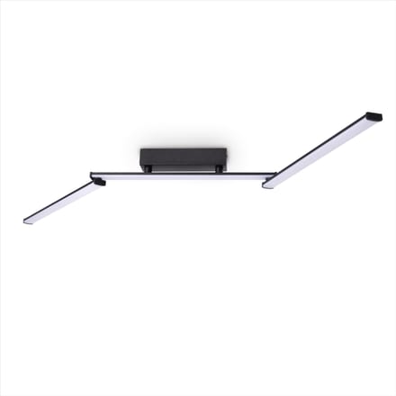 LED-Plafondlamp Dion zwart-wit