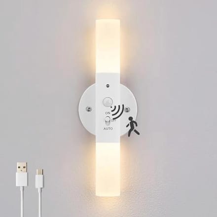 Draadloze Wandlamp met Bewegingssensor - Oplaadbare Nachtlamp voor Binnen