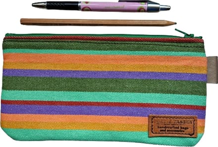 Toetie & Zo - Etui - Stof - Strepen - Multicolor - Mobieltas - Makeuptas