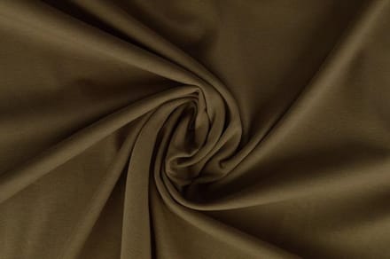 Katoen tricot stof - Taupe - 10 meter
