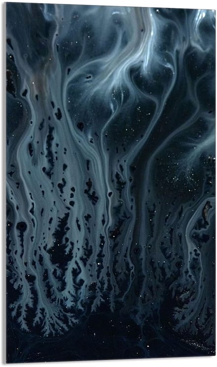 TMK ArtDeko - Snijplank van gehard glas - 30x52 cm - Marmerpatroon