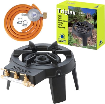 Cuisinière à gaz industrielle 3 brûleurs Triglav 9 kW