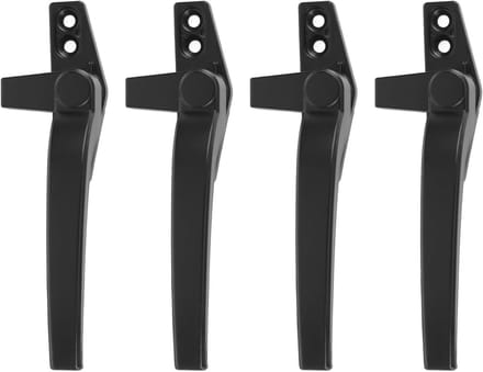 Raamgreep Aluminium - Veiligheidssluiting - Raambeveiliging - Duurzame Legering - 28 x 19 cm - Zwart
