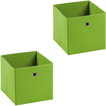 Stoffen box ELA, set van 2, in groen