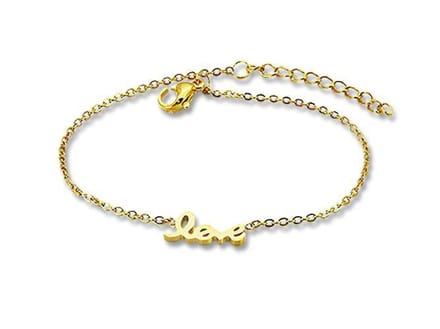 Amanto Armband Emi G - 316L Staal - Love - 18+3cm