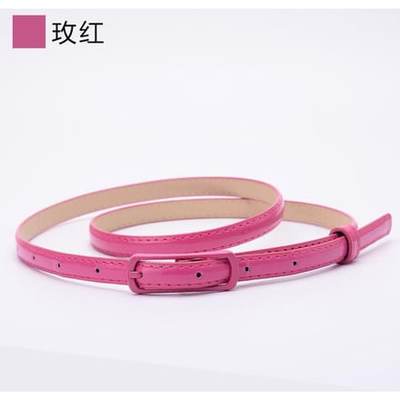 Riem Candy pu Leer Heldere Riem Dames Decoratieve Fijne Lederen Riem 105CM blue