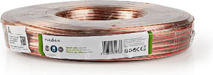 Pro Speaker cable transparent CCA 50 m - 50 m cable