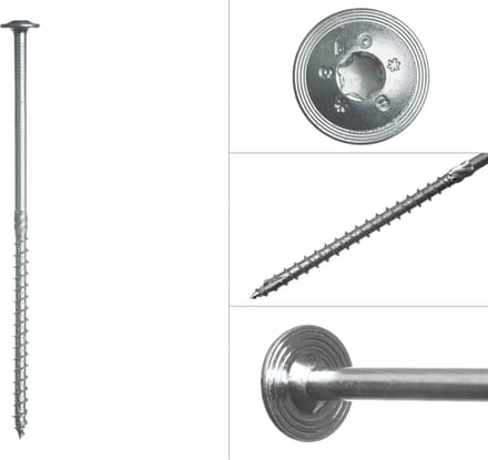 Wovar Tellerkopschroeven Verzinkt 8.0 x 200 mm Torx | Doos 50 Stuks