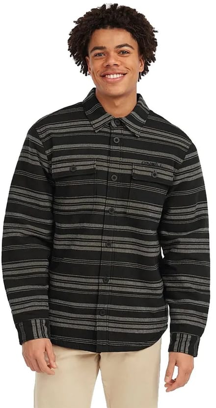 O'Neill  Must-have Fleece Lined Shirt Black Bavaro Größe: L | Casual hemden Outlet | Herren | Schwarz