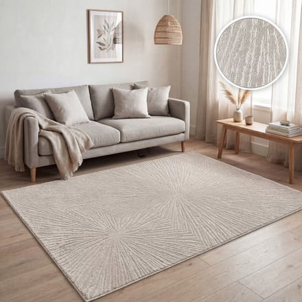 Paco Home Woonkamertapijt, modern abstract geometrisch patroon, 3D-effect 80x250 cm
