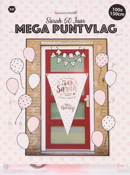 Mega Puntvlag SARAH 50 Jaar