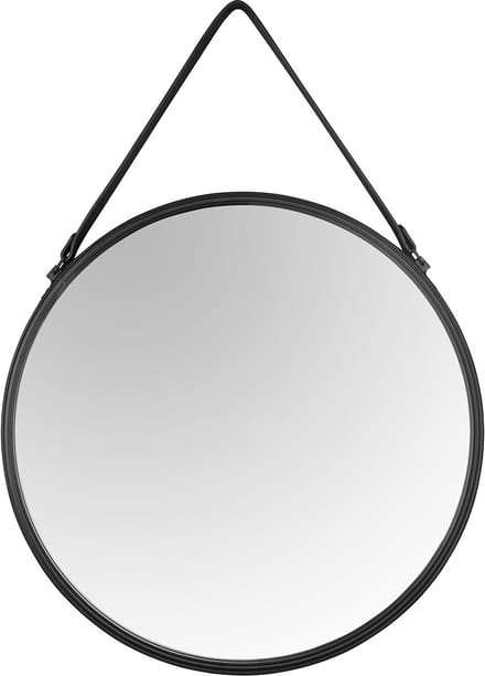 Spiegel - Torna Nelia - Decoratieve Spiegel - Rond - 55cm - Zwart - Metaal