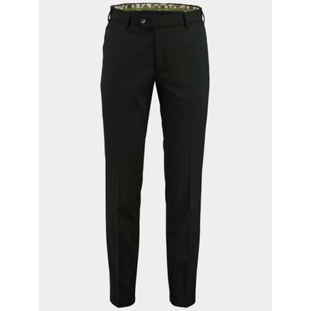 Meyer Broek Bonn Modern Fine Gabardine Bistretch Wool Blend Zwart / male