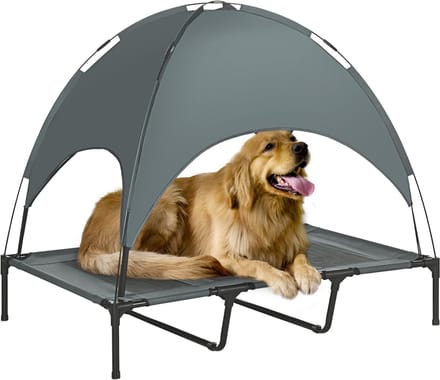PawHut huisdierenbed - met dak - Ademend - Antislip poten