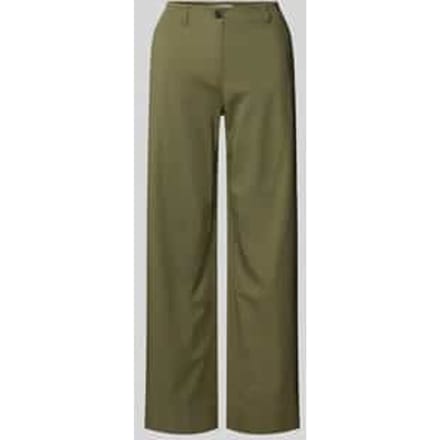 Wide leg chino van katoenmix, model 'LANDE'