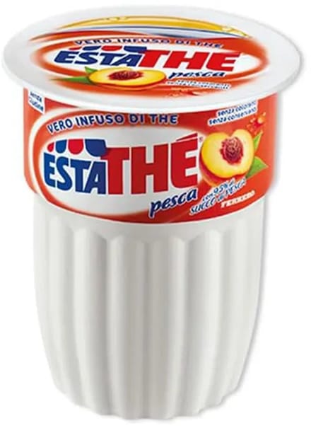 Estathé Pesca Bicchierini – Italiaanse IJsthee Perzik in beker - 24 x 20cl
