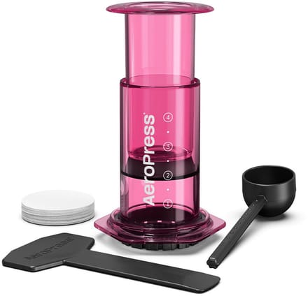AeroPress Clear - Roze (Transparant)