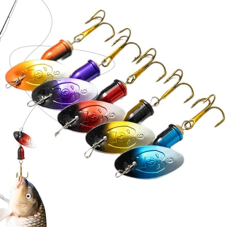 Spinner Baits - Kunstaas Lepel - Vissen Forel - 360 graden rotatie - 5897 g - Multicolor