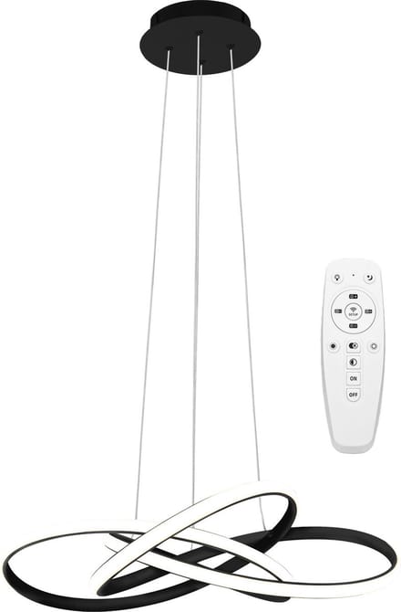 Toolight App814-Cp Node Hanglamp Zwart 13X60X70Cm