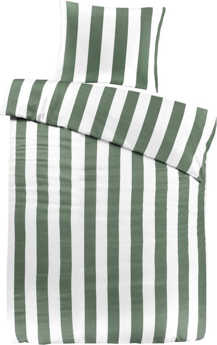 Papillon Lewis Dekbedovertrek - Eenpersoons - 140x200/220 cm - Groen