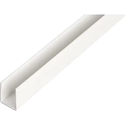 U-profiel Kunststof Wit 1000 x 21 x 20 mm Set van 7