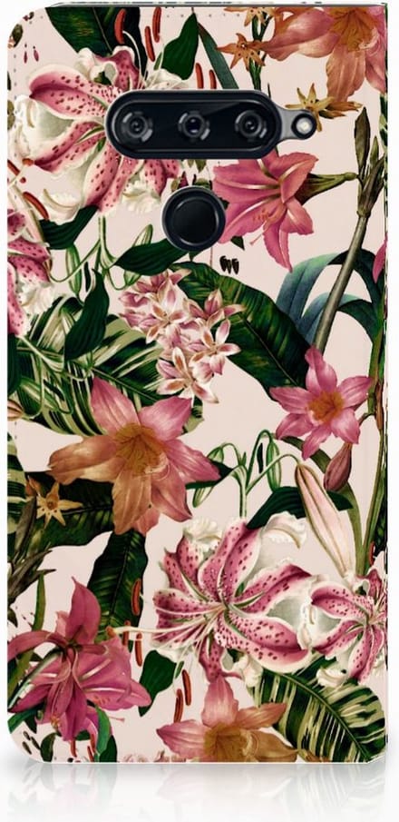 LG V40 Thinq Smart Cover Flowers