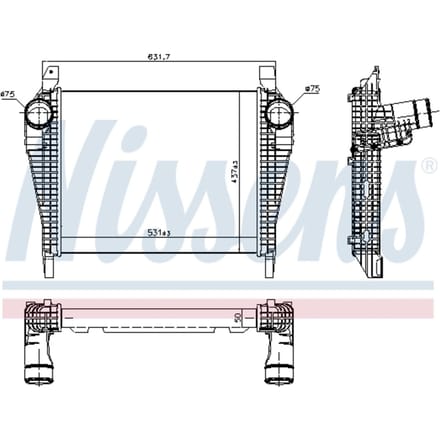 Intercooler NISSENS 97064