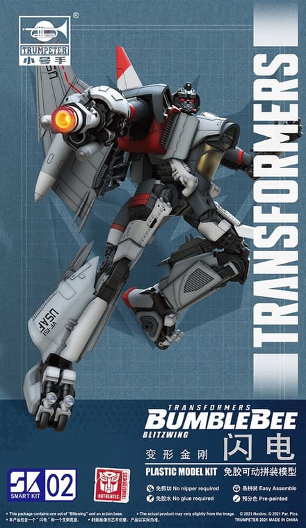 Trumpeter Modelbouwpakket - Transformers BumbleBee Series 03101 SK02 TF-6 Blitzwing - Figuur Plastic - Trumpeter - Modelbouw