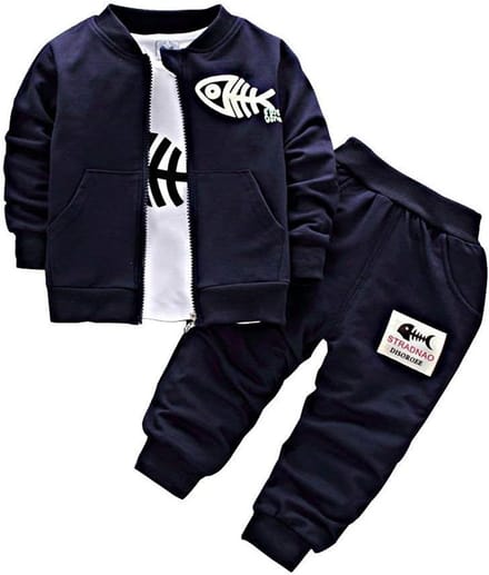 Jongens Kleding Set 3-Delig, Jas, Shirt en Broek voor Peuters