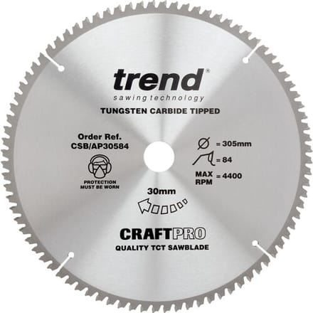 Trend AP cirkelzaagblad 305x30x3,0mm 84T