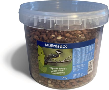Allbirds&Co Gepelde Pinda's In Emmer - Tuinvogelvoer - 2.5 kg