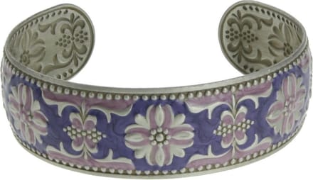 Behave - Open bangle met vintage bloemetjes patroon