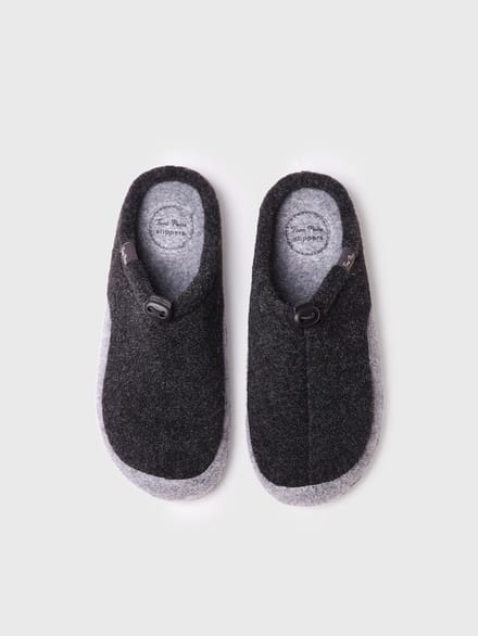 Herenslipper van gerecycled vilt | NADIR-FR