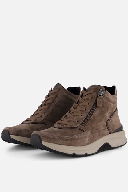 Gabor Rollingsoft Veterboots taupe Suede - Maat 3