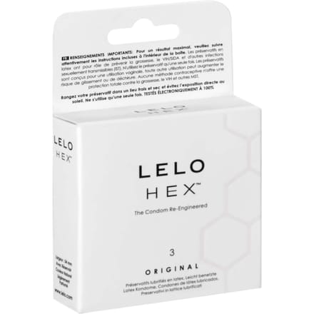 LELO HEX Original Condooms - 3 Stuks
