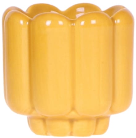 Kolibri Home | Retro Shine sierpot - Yellow - Ø6cm