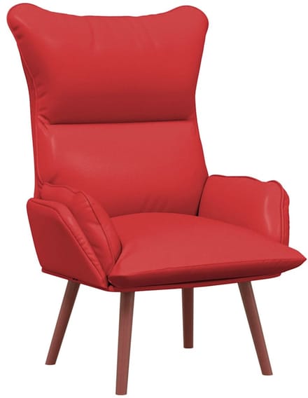 vidaXL - Fauteuil - Rood - 69 - x - 74 - x - 93 - cm - Kunstleer