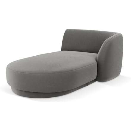 Chaise longue Miley rechts velvet | Micadoni Limited Edition