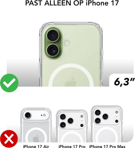 SoSkild iPhone 17 Defend heavy impact case met magnetische ring grijs
