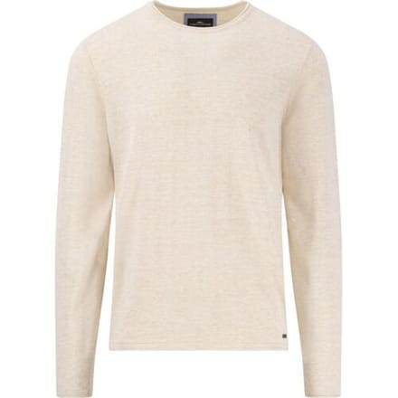Fynch-Hatton Trui Crew Neck Cotton Knit Slub New Off White / male