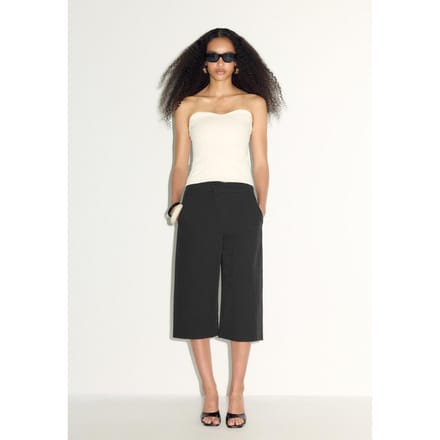 Stradivarius Nette bermuda met gekruiste taille  Zwart 34