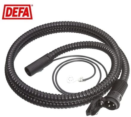 DEFA MiniPlug-inlaatkabel 1,0m – Zwart - 460901