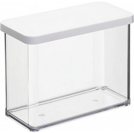 Rotho Loft voedselbewaardozen - met witte siliconenafdichtring - 2,1 liter - transparant