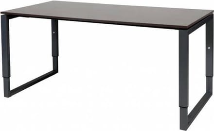 Verstelbaar Bureau - Plus 160x80 logan - zwart frame