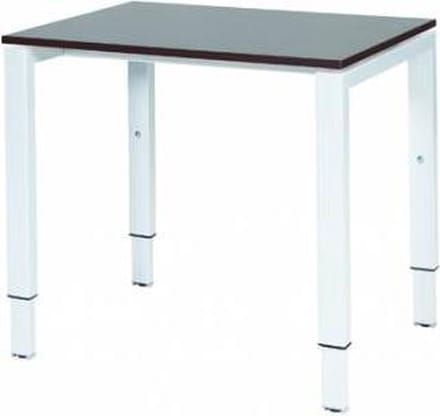 Verstelbaar Bureau - Domino 80x60 logan - wit frame