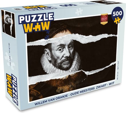 Puzzel Willem van Oranje - Oude Meesters Zwart - Wit - Legpuzzel - Puzzel 500 stukjes