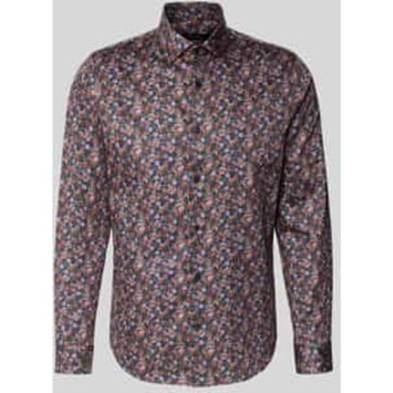 Regular fit vrijetijdsoverhemd met kentkraag, model 'trostol'